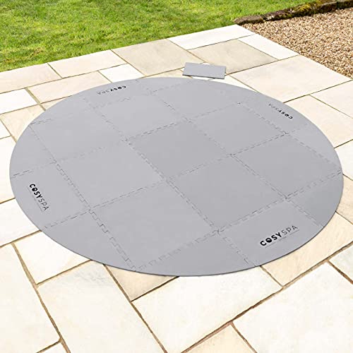 CosySpa Tapis de Sol Protecteur pour Spa - Protecteur de Sol en Mousse pour Spa - Tapis de Sol Rond pour Spas Gonflables ou Rigides - Accessoires pour Spa (6mm/10mm) (6mm)