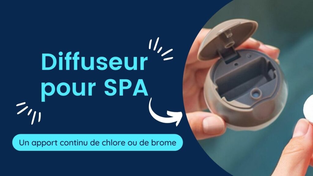 Diffuseur pour SPA gonflable pour un apport continu de chlore ou de brome